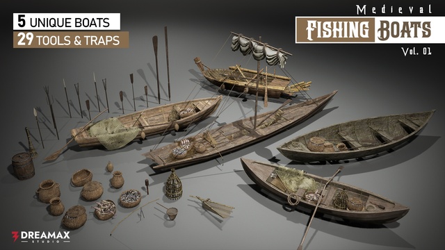 Medieval Fishing Boats Vol. 1
