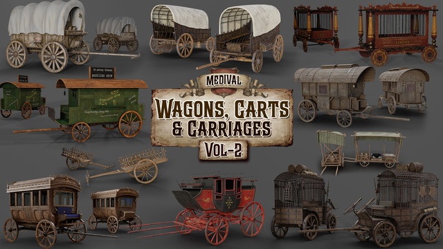 Medieval Wagons, Carts & Carriages Vol. 2