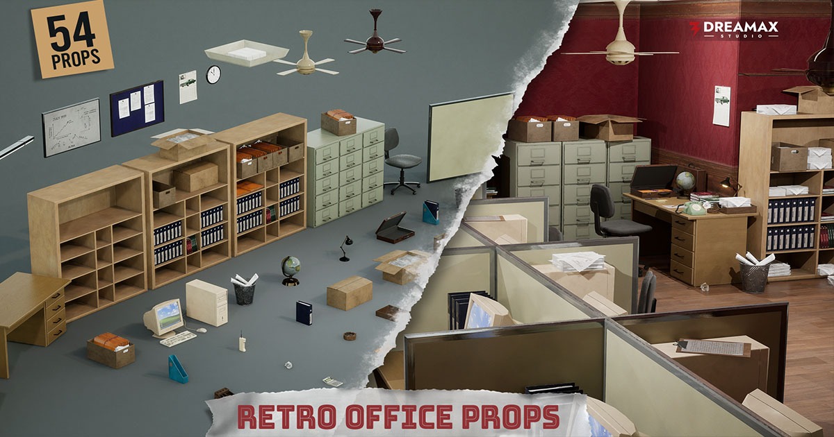 Retro Office Props